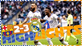 HIGHLIGHTS  FC Barcelona 23 Real Madrid  El Clásico [upl. by Babette]