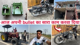 😈Finally आज अपनी Buller bike कि service aur rubbing करवा दि  Mahindra rod 🤯पर ख़राब हो गया [upl. by Ttezzil]