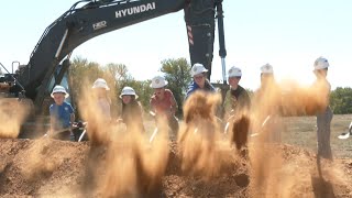 Denison ISD breaks ground on newest campus [upl. by Enirok436]