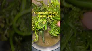 dingisakhoi ulu  fiddlehead fern with elephant apple chakma style leenachakma8841 [upl. by Og]