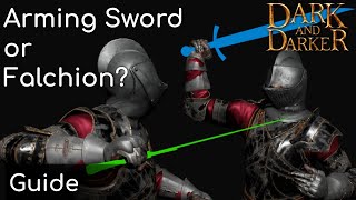 Which is Better Arming Sword or Falchion  Dark and Darker [upl. by Eriuqs]