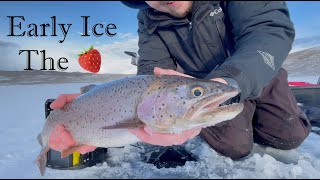 Ice Fishing First Ice at Strawberry Reservoir 2024 [upl. by Lin]