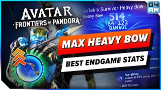 Crafting The BEST Bow With Maximum Stats in Avatar Frontiers of Pandora [upl. by Adaj]