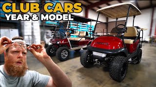 How to find the Year and Model for your Club Car Golf Cart Precedent DS Onward Tempo [upl. by Noira449]