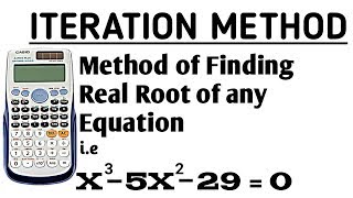 Fixed iteration method [upl. by Ad364]