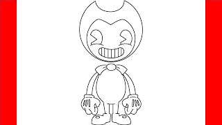 How To Draw Bendy  Step By Step Drawing [upl. by Roye803]