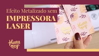 Como aplicar foil sem impressão a laser [upl. by Hitt62]