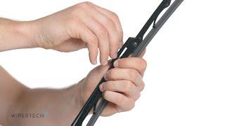 How to install Wipertech TrueFit Metal Mitsubishi Delica Front Wiper Blades [upl. by Eilsel225]