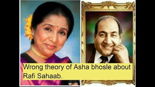 Composer Udayan Mukherjee explaining wrong opinion of Ashaji about Rafi Sahaab [upl. by Berkshire487]