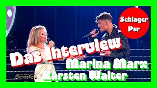 Kurzinterview mit dem SchlagerTraumpaar Marina Marx amp Karsten Walter 2021 [upl. by Angel]