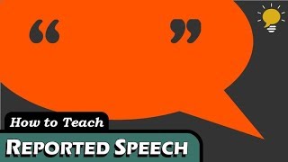 REPORTED SPEECH indirect speech in 3 Steps [upl. by Boudreaux]