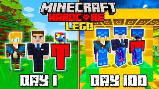 I Spent 100 Days in LEGO Minecraft with FRIENDS This is what happened w Joshemve [upl. by Leyla366]