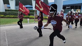 Kingsbury High School Band Marching Into Universal Studios [upl. by Arbed]