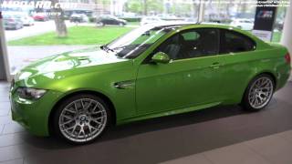 BMW M3 Individual Java Green with contrasting stitching green on black leather interiour [upl. by Oyek664]