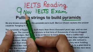 ielts reading tips  9nov2023 ieltsrecent exam READING  ieltsexam reading answers [upl. by Parker]