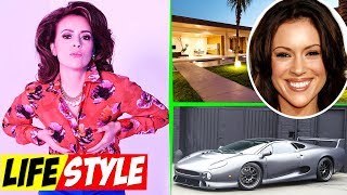 Alyssa Milano Lifestyle Coralee Armstrong in Insatiable Boyfriend Net Worth Interview [upl. by Auhsoj]