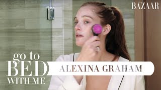 Victorias Secret Angel Alexina Grahams Nighttime Skincare Routine  Go To Bed With Me [upl. by Alleyne]