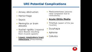 Adult Health Nursing I 20222023  Lecture 8 Management of Patients with URTD Part 2 [upl. by Virgin]