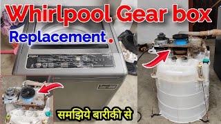 Whirlpool washing machine gearbox change  Whirlpool gearbox change  top load wm gear box Replace [upl. by Nilved]