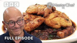 Sweetbreads With A Rustic Wine Sauce  The Professionals  Full Episode  S13 E2  MasterChef [upl. by Tanberg]