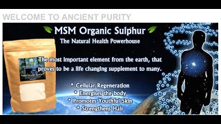 MSM Organic Sulphur Results  Uses Patrick McGean of Sulphur Study [upl. by Noeht]