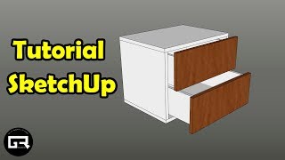 TUTORIAL SKETCHUP MUEBLES  Diseño de cajones [upl. by Ynneg]