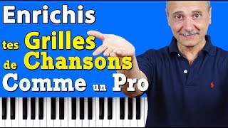 Comment enrichir une grille daccord de chansons Tuto Piano Gratuit [upl. by Ahmed51]