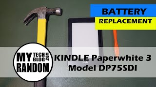 Kindle Paperwhite 3 DP75SDI battery replacement [upl. by Abigale]