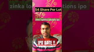 ZINKA LOGISTIC SOLUTION LTD IPO  Black Buck ipo latest IPO  Latest IPO  ipo [upl. by Ashjian]