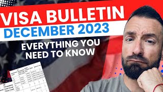 Bad News December 2023 Visa Bulletin Explained [upl. by Myca]