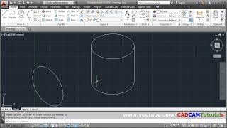 How to Draw Circle amp Cylinder in Isometric View in AutoCAD [upl. by Neleb]