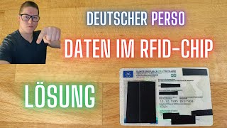 RFIDChip im deutschen Perso unlesbar machen  schützen [upl. by Grochow4]