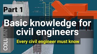 Part 1  Basic knowledge for civil engineers  Things every civil engineer must know  civil tutor [upl. by Luttrell]