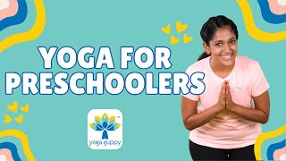 Yoga for Preschoolers  Sun Salutation  Breathing Exercises  Musical Warm Up for Kids  Yoga Guppy [upl. by Elletnohs]