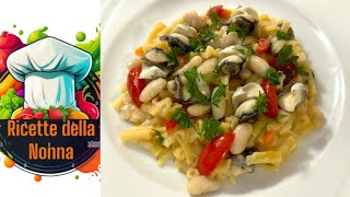 PASTA E FAGIOLI CON LUMACHE DI MARE MURICI DELLA NONNA [upl. by Ahsinel]