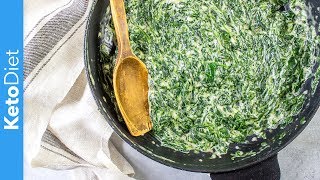 Easy Keto Creamed Spinach [upl. by Free]