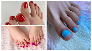 Gorgeous looktoenails ringsbeautiful toesnew 💡 ideastoenails pedicures ❤️ [upl. by Andy814]