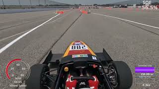 EV FSAE Michigan Electric Autocross Fastest Lap  Gopher Motorsports [upl. by Kellie]