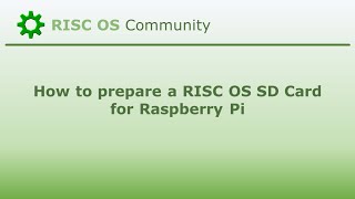 How to prepare a RISC OS SD Card for Raspberry Pi [upl. by Thaddeus]