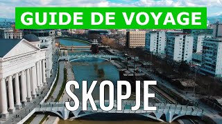 Skopje Macédoine du Nord  Attractions paysages vues lieux  Drone 4k vidéo  Ville de Skopje [upl. by Anaerol]