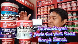 Perbandingan Vinilex Gloss Matex Genteng amp Hydro Fast  3 Produk Anti Noda Harga Ekonomis [upl. by Redlac]