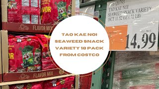 The best seaweed snack at Costco Tao Kae Noi Seaweed Snack Variety 18 pack [upl. by Bryana715]