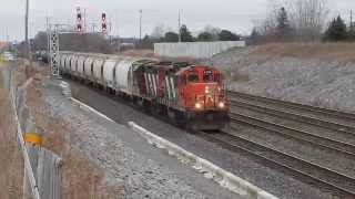 CN 518 entering Belleville yard Nov 28 2015 [upl. by Patty]