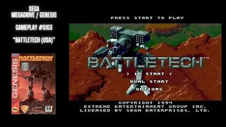 Battletech USA Genesis  Gameplay 0103 [upl. by Jami831]