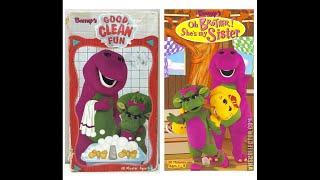 Barney Good Clean FunOh Brother Shes My Sister 1998 VHS [upl. by Wexler]