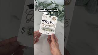 🎓Graduation money card holder with Cricut 🎓 cricut cricutdiy graduation [upl. by Mallin]