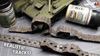 Painting amp Weathering Scale Model Tank Tracks… Made Easy [upl. by Ahseken]