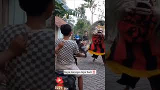 Diejek Barongan Kejar Bocil ‼️ shorts barongan baronganblora jaranan barong genderuwo [upl. by Fonda626]