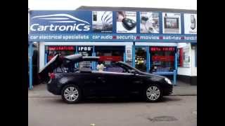 VW eos roof closure from the key fob wwwcartronicscouk [upl. by Robert]