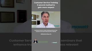 Customer Service Training tip 5 second method to gain more respect customerservice gainrespect [upl. by Specht]